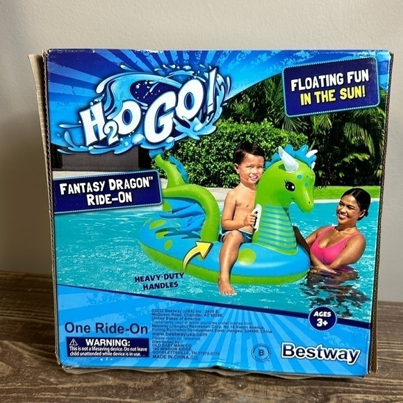 H2O GO fantasy dragon ride -on ages 3 plus new in box box is a little damaged - Picture 6 of 7